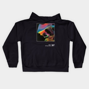 All Neon Like - Minimal Style Graphic Design Kids Hoodie